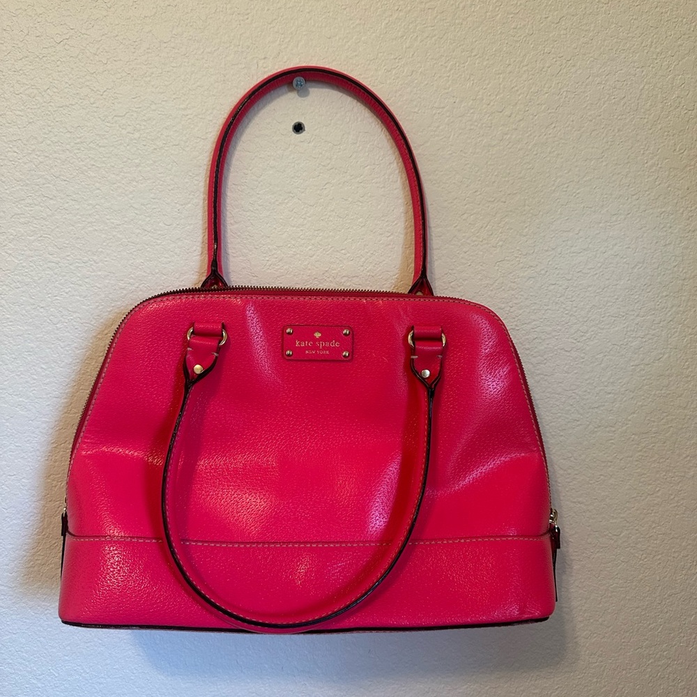 Large Kate Spade Vibrant Hot Pink Large Purse